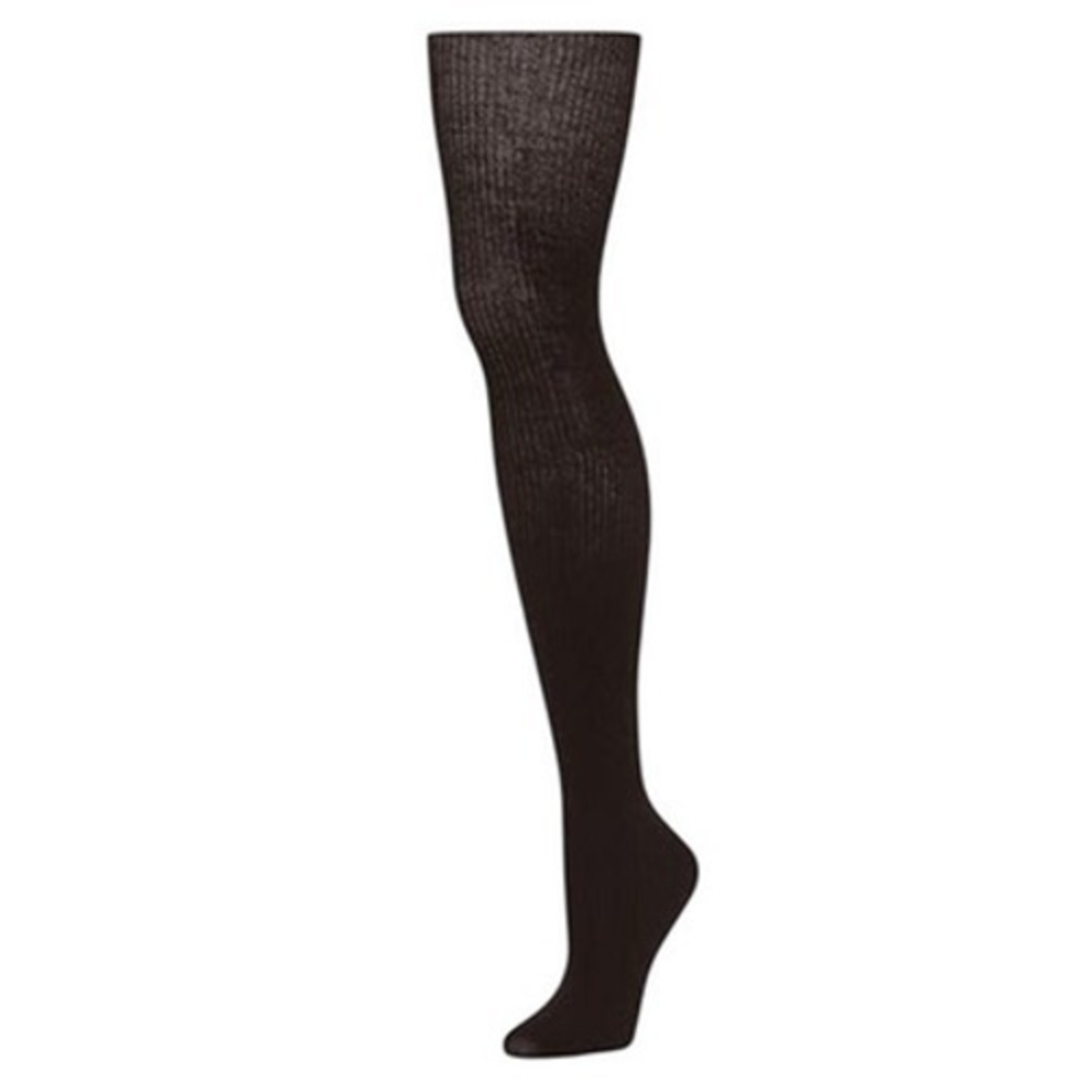 Ribbed Merino Wool Tights TALL Espresso Brown Karla B.ella Italian New Hosiery